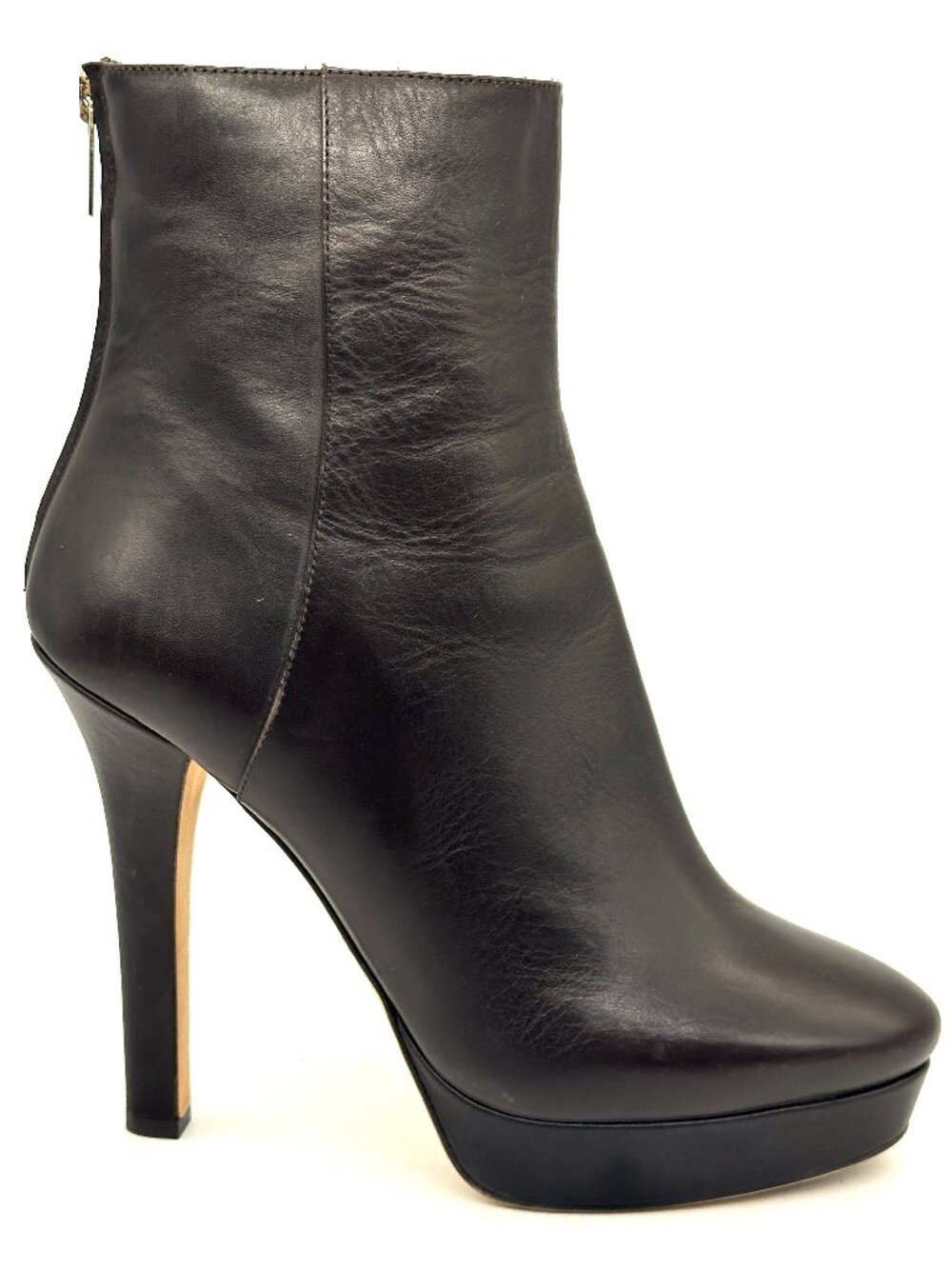 Jimmy Choo MAGIC Brown Leather Platform Ankle Booties Boots Heels
